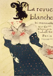 Reprodukce reklamního plakátu „La Revue Blanche“, 1895
